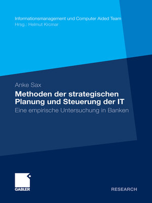cover image of Methoden der strategischen Planung und Steuerung der IT